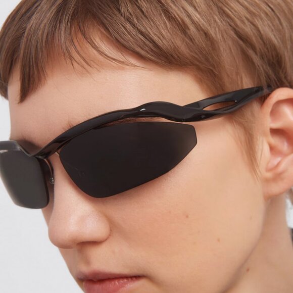 BRAND NEW Prada PRA25S 1AB5S0 Black Dark Grey Cat Eye Unisex Sunglasses 0PR A25S - Picture 9 of 10